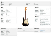 Fender Michael Landau Signature 1968 Stratocaster Round-Laminated Rosewood Black Fender Michael Landau Signature 1968 Stratocaster Round-Laminated Rosewood Black